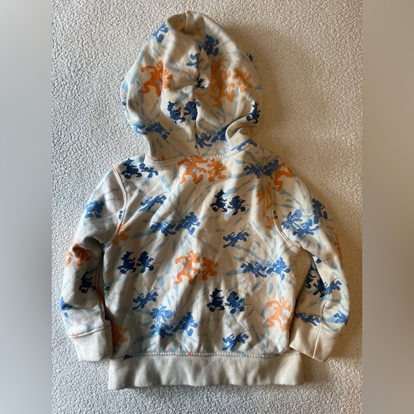 GAP x Disney hoodie, full zip. Donald Duck & Mickey Mouse print. Sz 2T. Unisex - Picture 4 of 4
